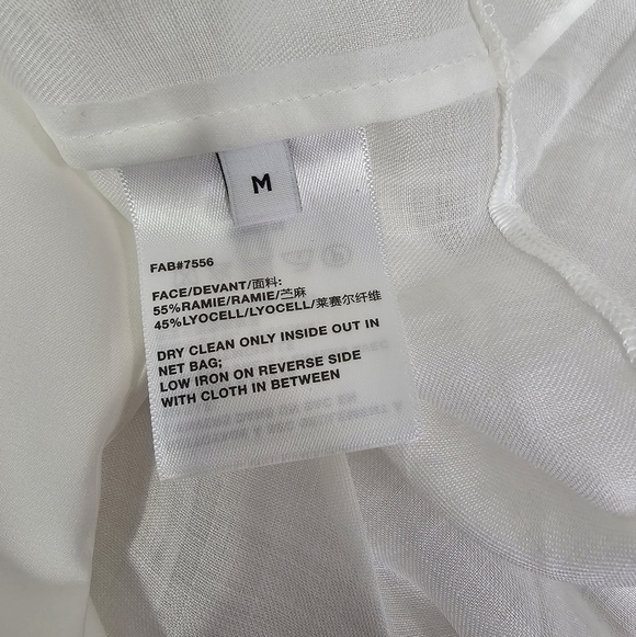 Lafayette 148 NY Raines Blouse White NWT Size Medium - Picture 13 of 13